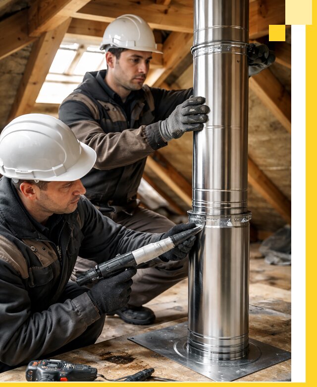 Монтаж дымоходов для каминов в Белой Калитве с гарантией качества