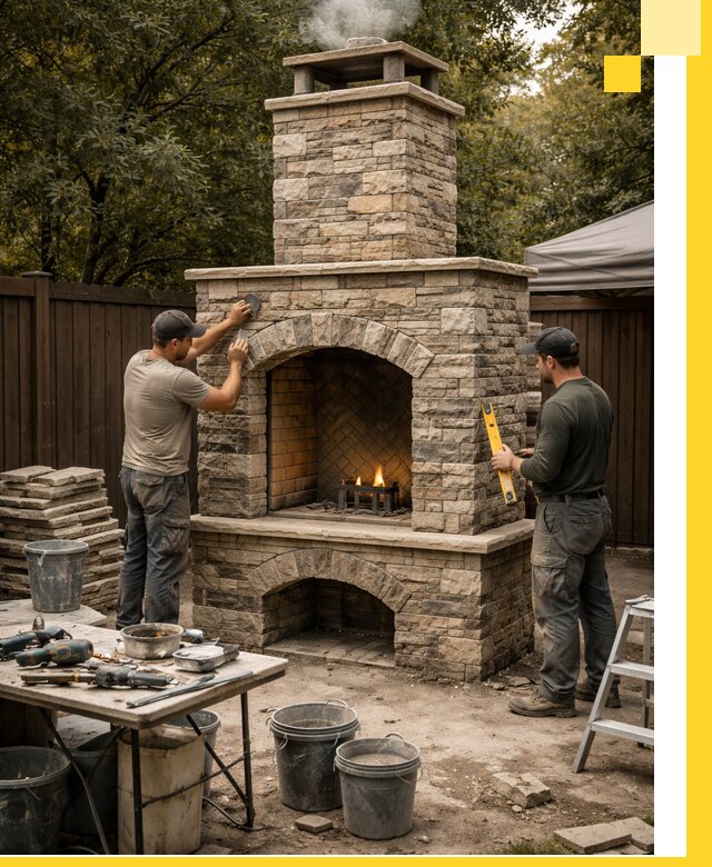 Проектирование и установка уличных каминов в Белой Калитве