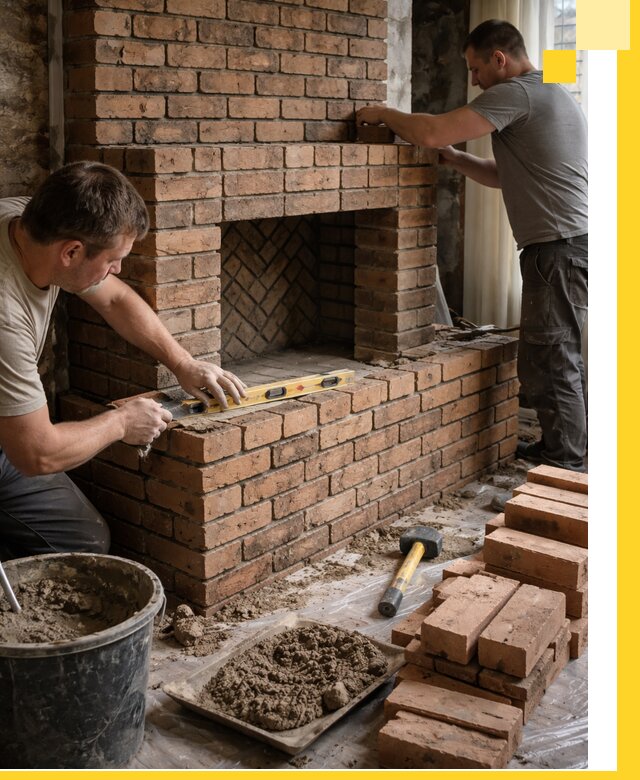 Изготовление и установка кирпичных каминов в Белой Калитве