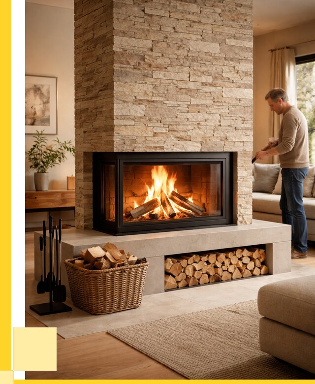 Дровяной камин под ключ в Белой Калитве от 207420 р. | ЭриданБкл