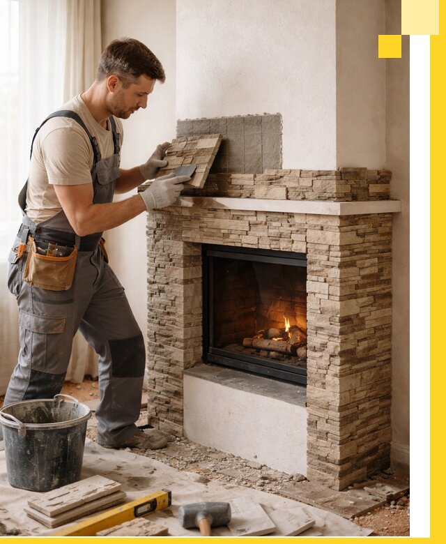 Изготовление и монтаж каминов для дома под ключ в Белой Калитве