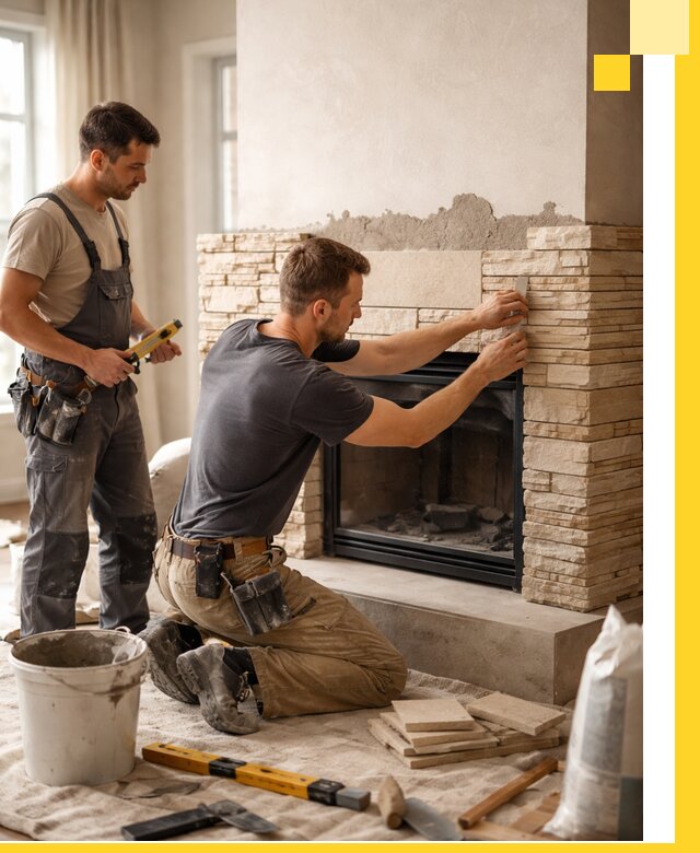 Установка и монтаж каминов для загородного дома в Белой Калитве