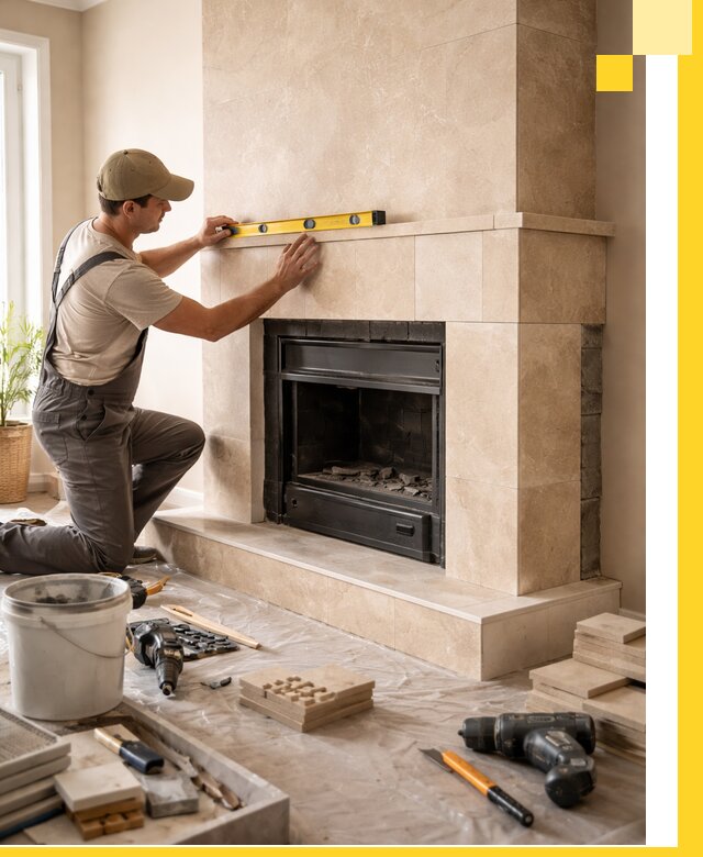 Установка и монтаж каминов в частном доме под ключ в Белой Калитве