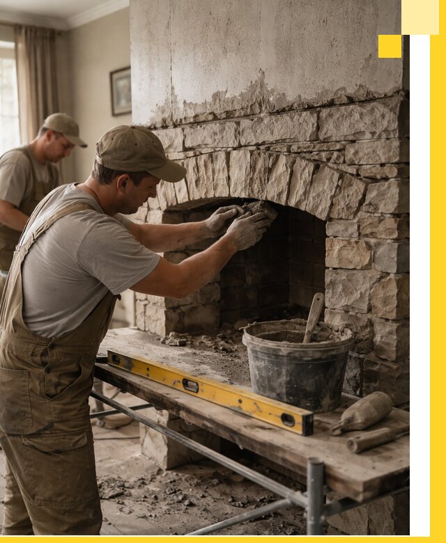 Изготовление каминов под ключ в Белой Калитве, монтаж и отделка