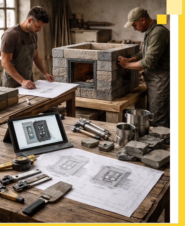 Разработка проектов печей с согласованием и монтажом в Белой Калитве