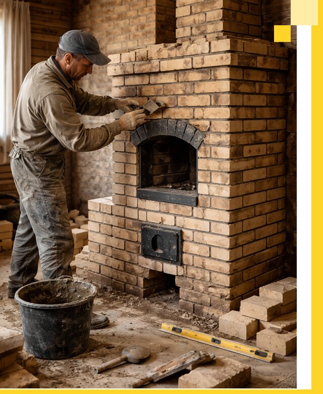 Кирпичные печи под ключ в Белой Калитве: проектирование и кладка