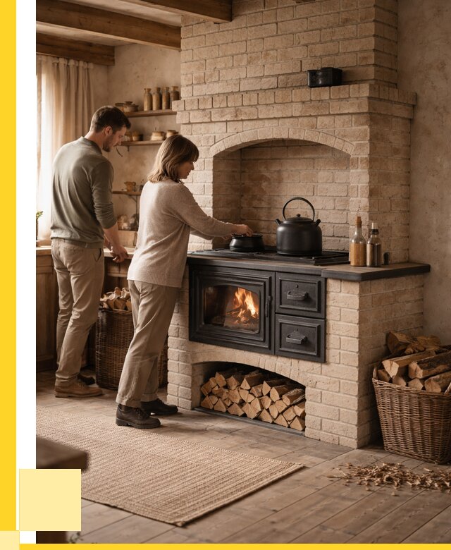 Печи с плитой в Белой Калитве от 46670 р. | ЭриданБкл — кирпичная печь