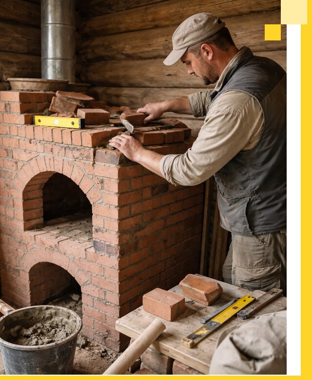 Изготовление и установка русских печей в Белой Калитве под ключ