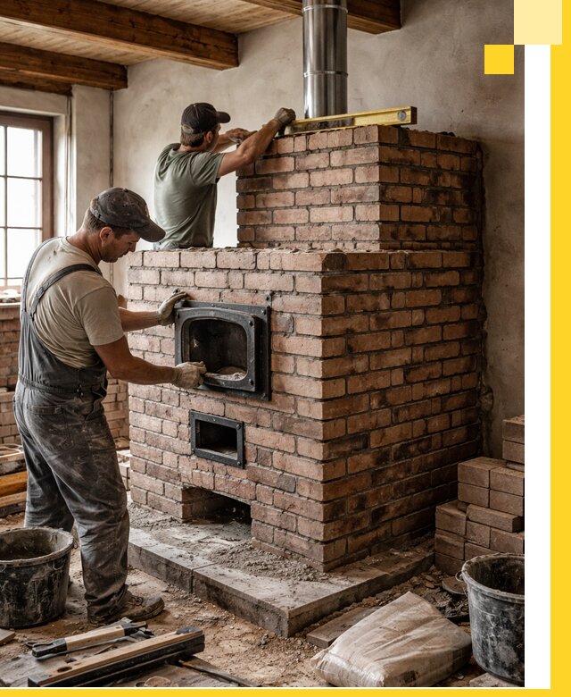 Печи для загородного дома под ключ в Белой Калитве — монтаж и сервис