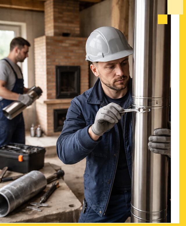 Профессиональный монтаж дымоходов для печей в Белой Калитве