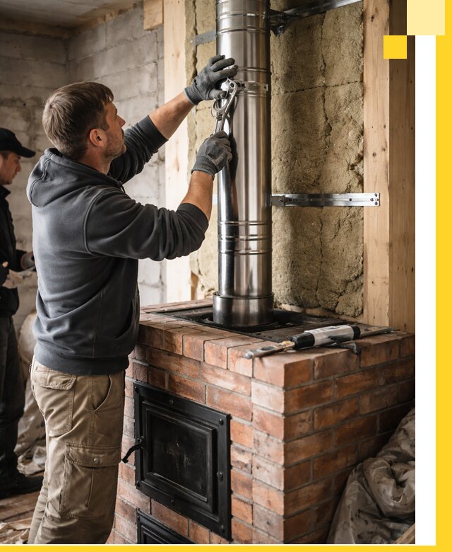 Изготовление и монтаж печей и дымоходов под ключ в Белой Калитве