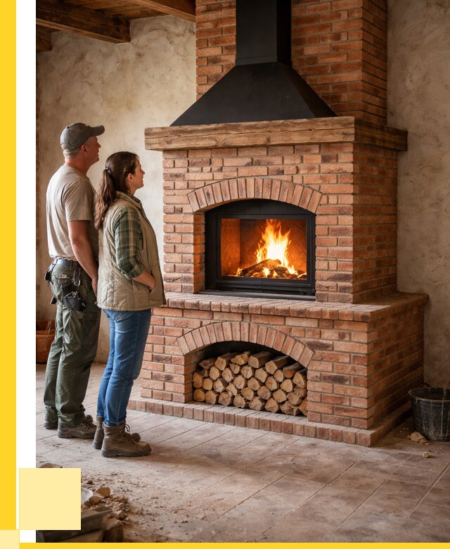 Печи камины из кирпича в Белой Калитве от 124452 р. | ЭриданБкл