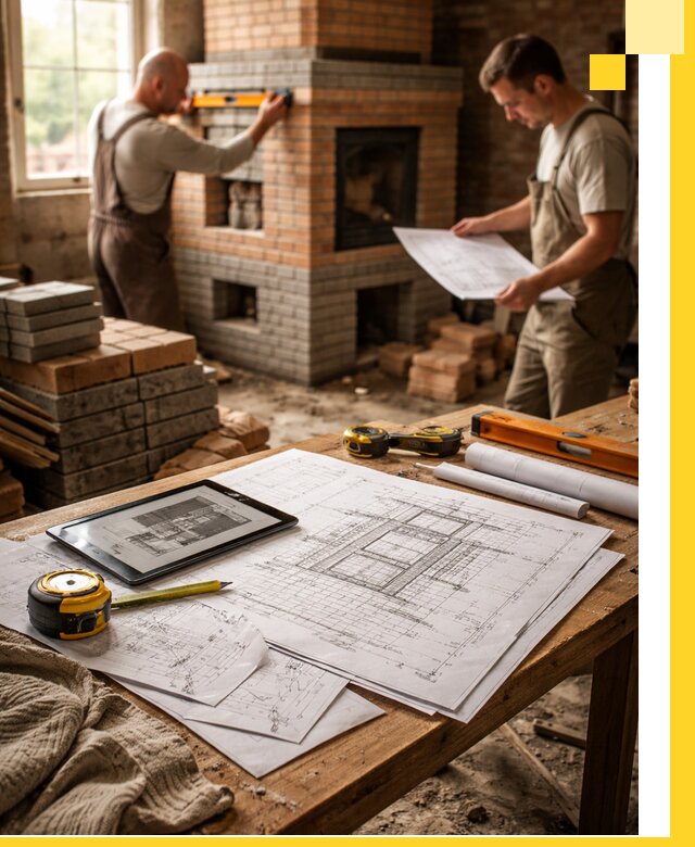 Проекты печей и каминов с индивидуальным дизайном в Белой Калитве