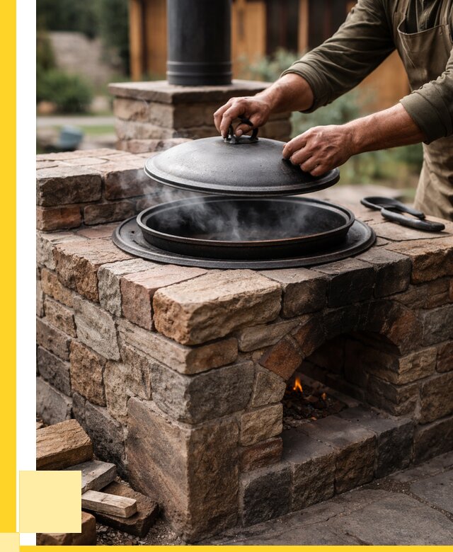 Печи для казана в Белой Калитве по цене от 18668 р. | ЭриданБкл