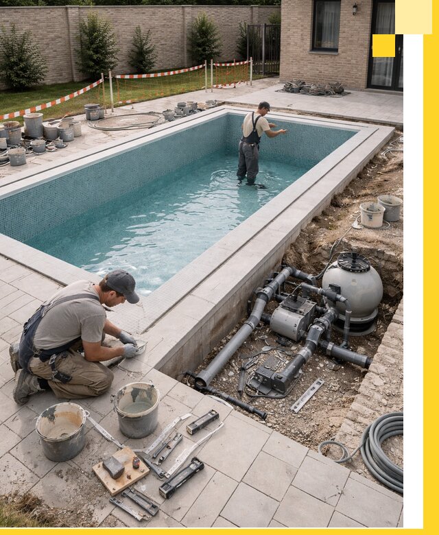 Строительство бассейнов под ключ в Белой Калитве: проекты и монтаж