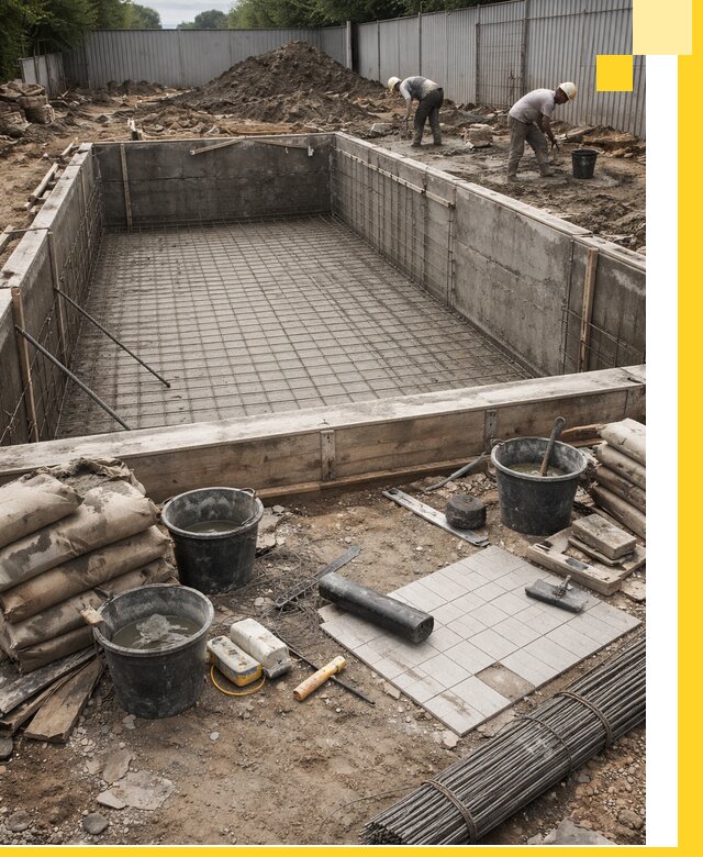 Строительство бассейнов под ключ в Белой Калитве, дизайн и монтаж