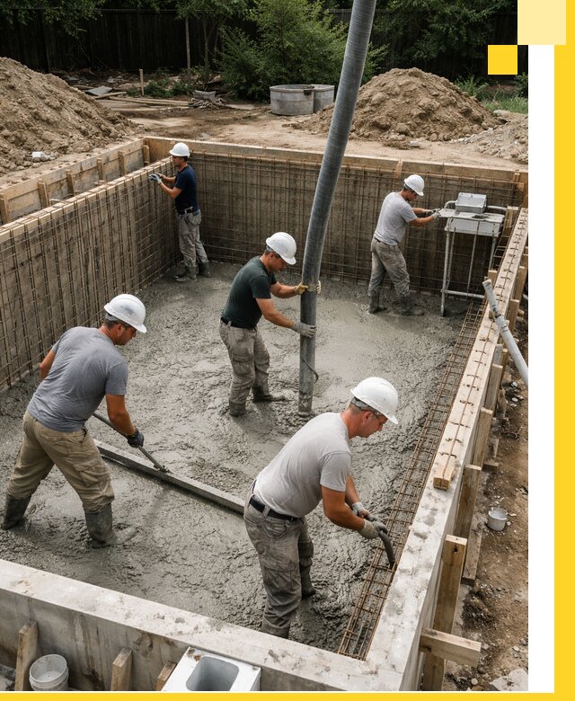 Строительство бетонных бассейнов под ключ в Белой Калитве