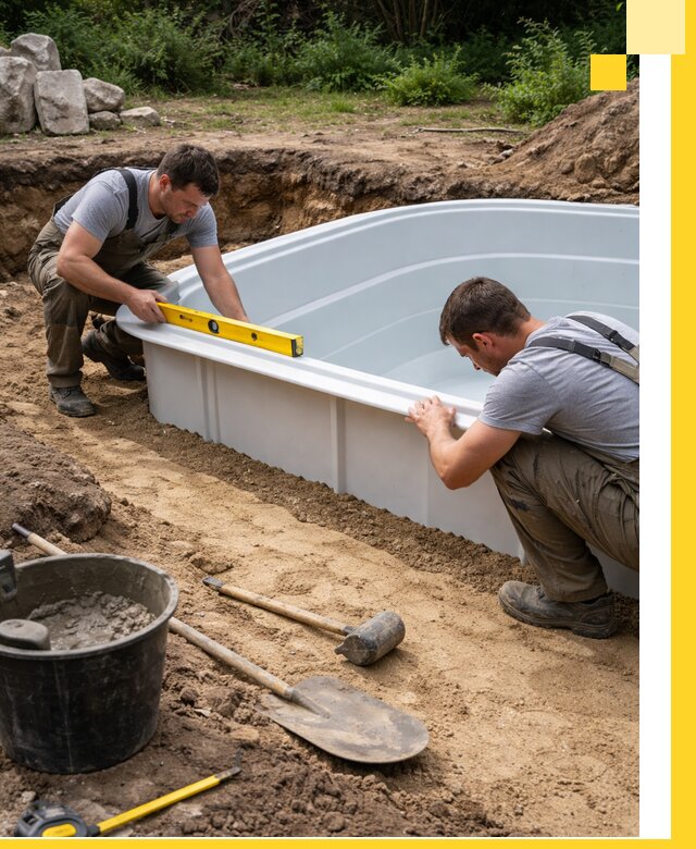 Производство и установка пластиковых бассейнов в Белой Калитве под ключ