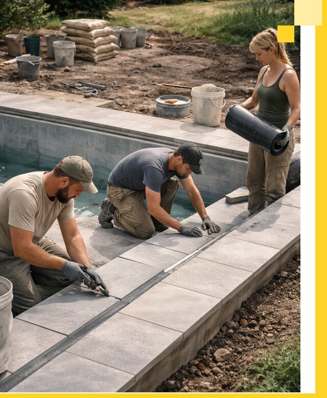 Строительство и монтаж уличных бассейнов под ключ в Белой Калитве