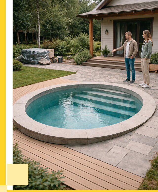 Бассейн на даче под ключ в Белой Калитве от 207420 р., ЭриданБкл