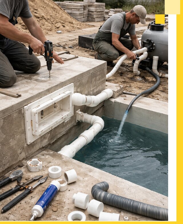 Строительство скиммерных бассейнов под ключ в Белой Калитве