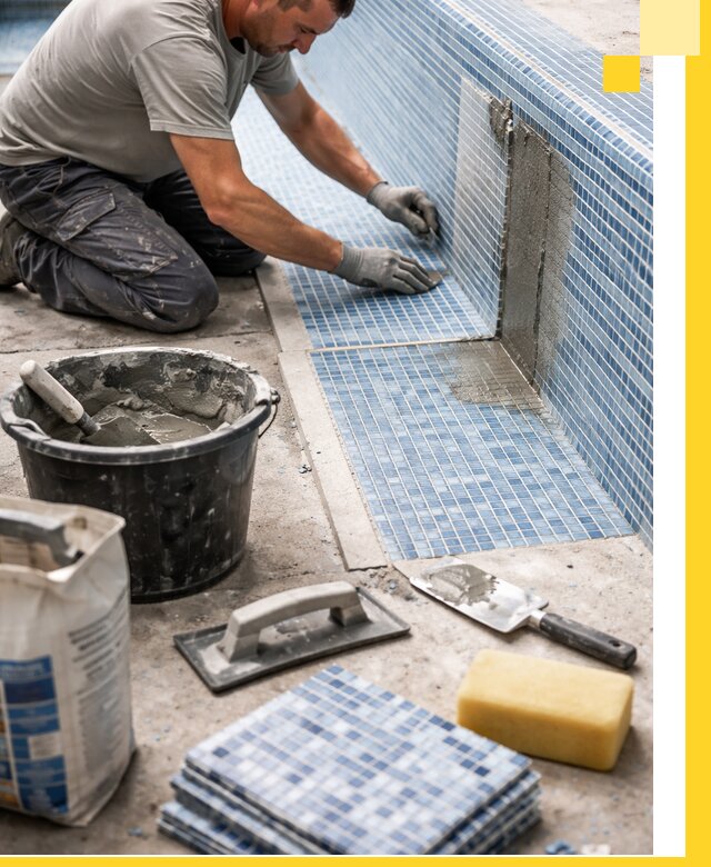 Укладка и ремонт мозаики для бассейнов под ключ в Белой Калитве