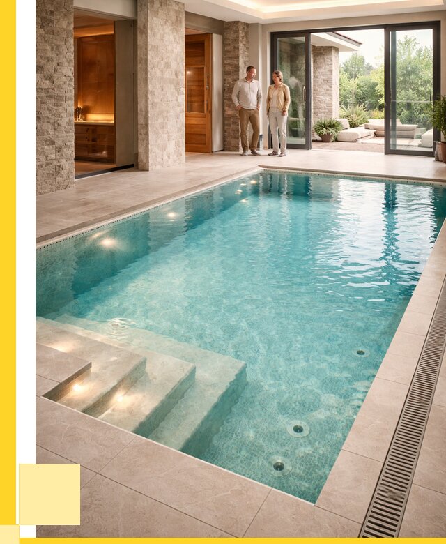 Бассейн во дворе в Белой Калитве: проект, отделка от 1244520 р. | ЭриданБкл