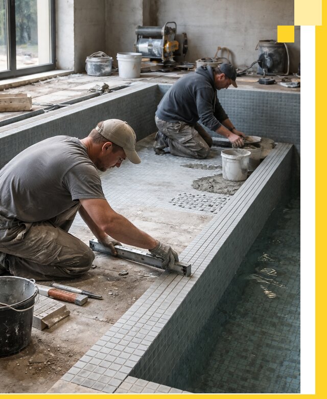 Строительство бассейна в частном доме в Белой Калитве под ключ