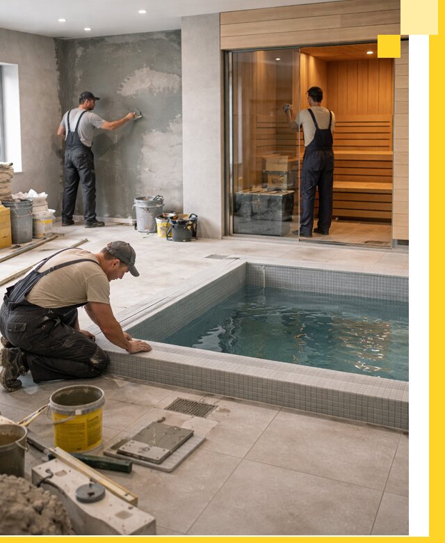 Проектирование и строительство сауны с бассейном в Белой Калитве