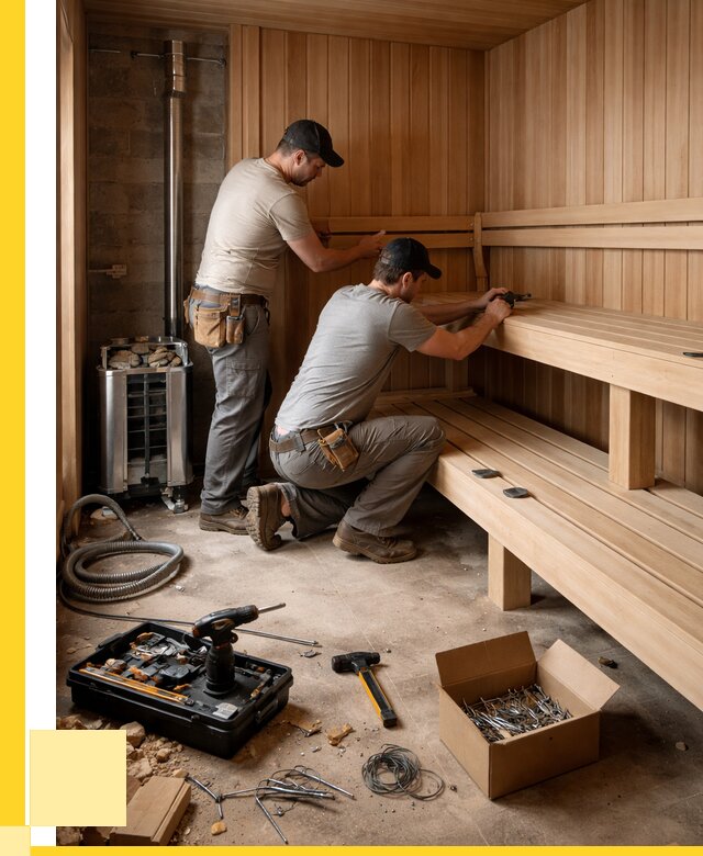 Монтаж саун под ключ в Белой Калитве от 124452 р. | ЭриданБкл