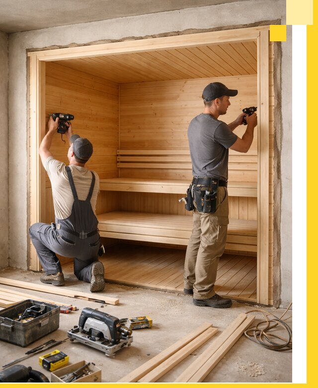 Монтаж саун под ключ в Белой Калитве — проектирование и установка