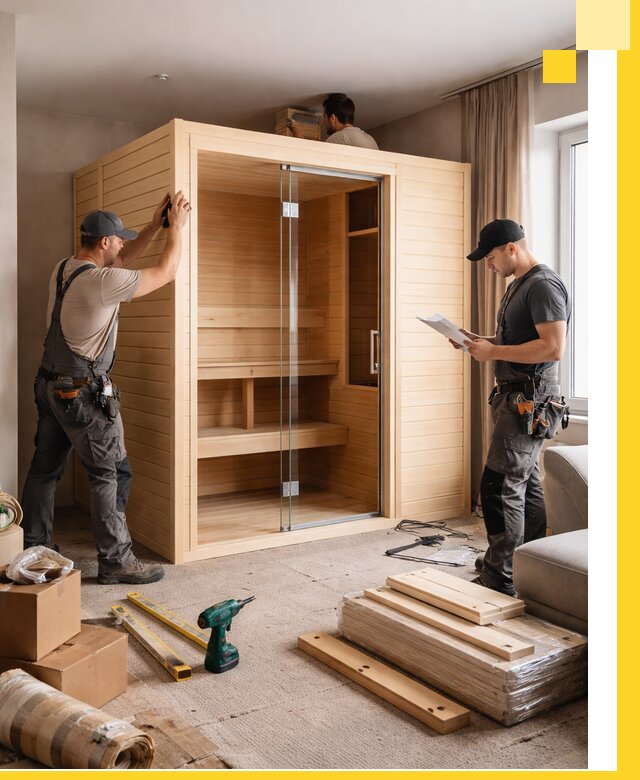 Установка и благоустройство саун в квартире в Белой Калитве