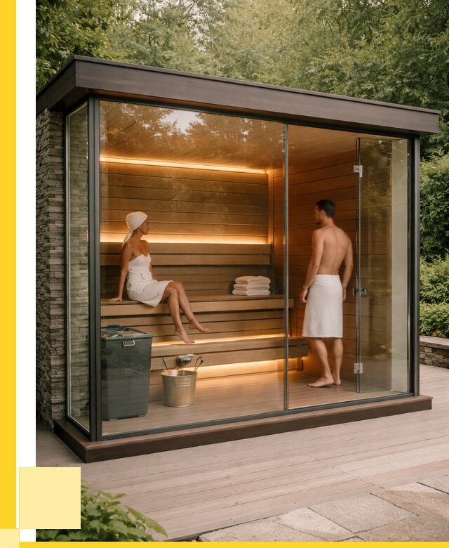 Сауна стеклянная и двери для сауны в Белой Калитве от 259275 р. | ЭриданБкл