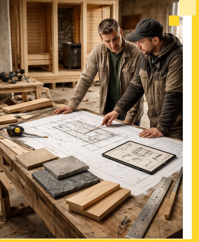 Проекты бань под ключ и планы строительства в Белой Калитве