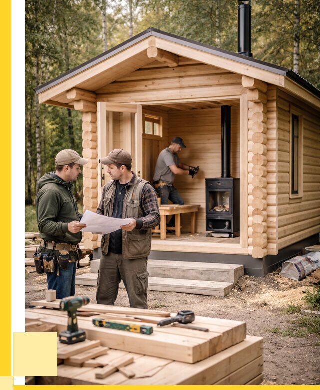 Монтаж бань под ключ в Белой Калитве — от 207420 р. | ЭриданБкл