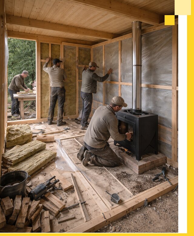 Профессиональный монтаж бань под ключ в Белой Калитве для дома