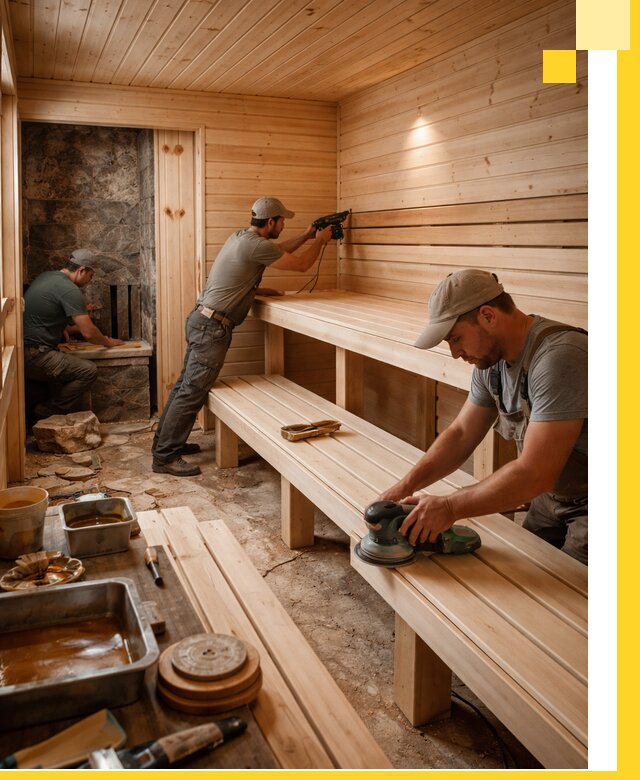 Профессиональная отделка бань в Белой Калитве под ключ, с гарантией