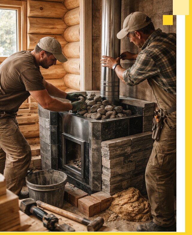 Строительство и отделка русских бань под ключ в Белой Калитве