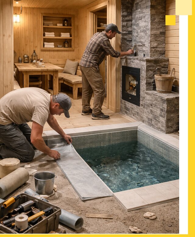 Строительство бань с комнатой отдыха под ключ в Белой Калитве