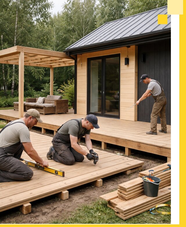 Строительство бань с террасой и бассейном под ключ в Белой Калитве