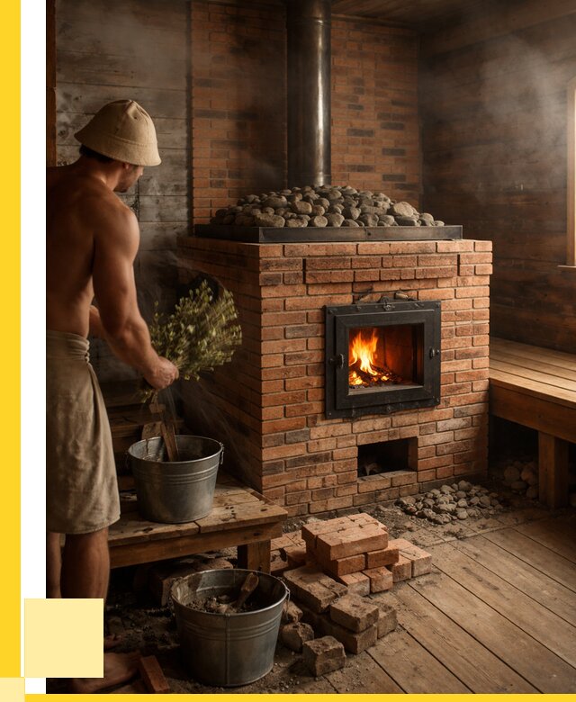Кирпичные банные печи в Белой Калитве от 93339 р. | ЭриданБкл