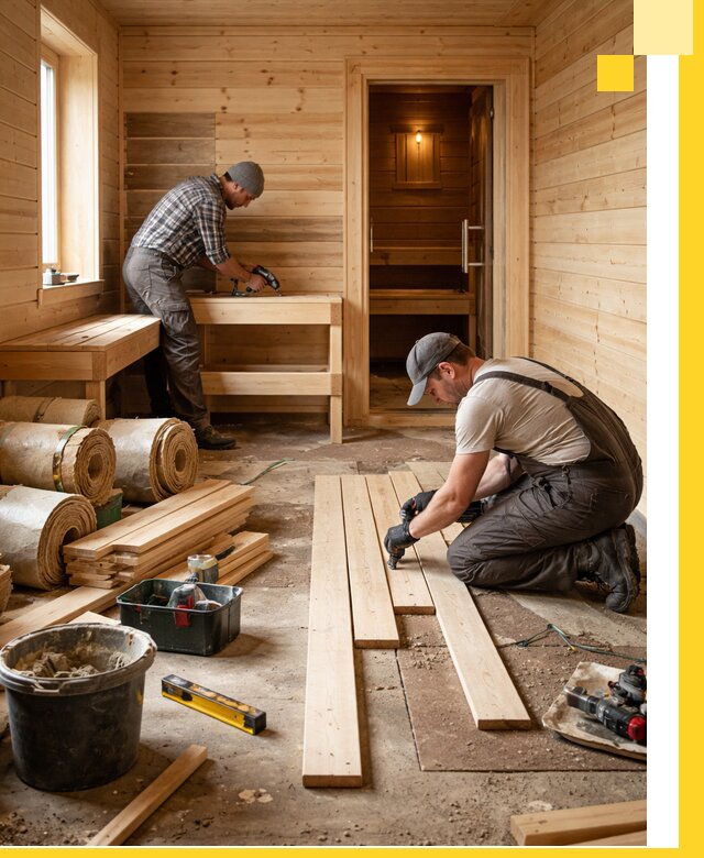 Индивидуальный проект бани с комнатой отдыха под ключ в Белой Калитве