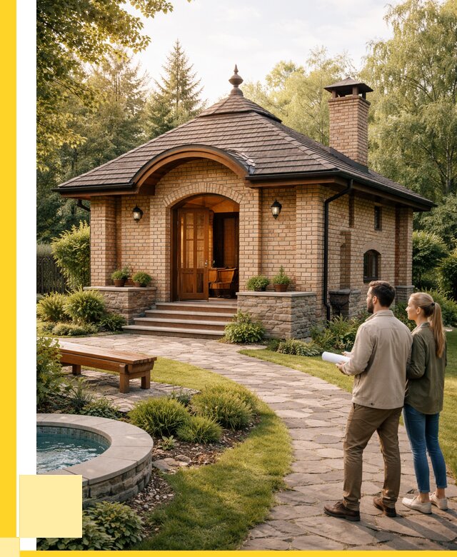 Проект кирпичной бани в Белой Калитве от 31113 р. | ЭриданБкл