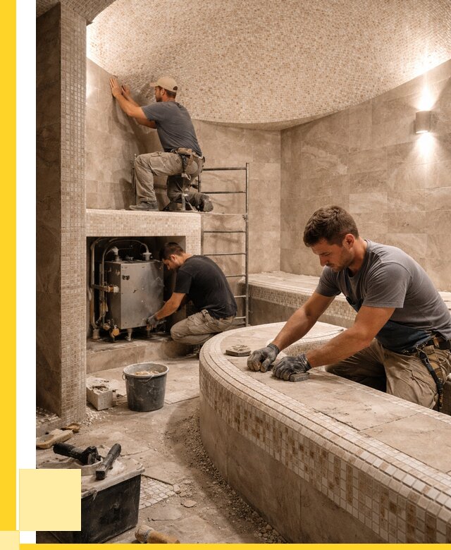 Монтаж хамамов под ключ в Белой Калитве от 259275 р. ЭриданБкл