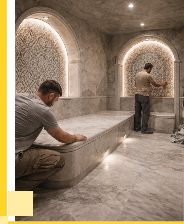 Турецкие бани под ключ в Белой Калитве от 259275 р. | ЭриданБкл