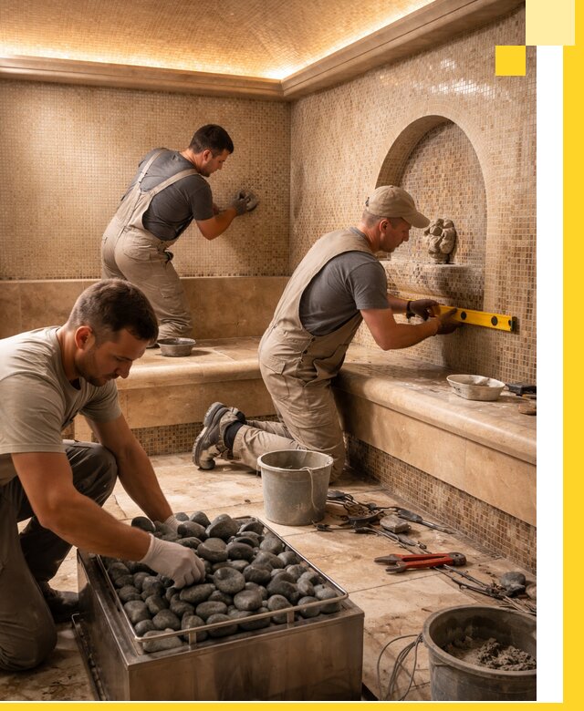 Проектирование и строительство хамама и сауны в Белой Калитве