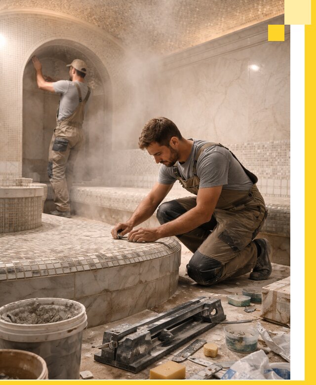 Профессиональный дизайн хамама и SPA под ключ в Белой Калитве