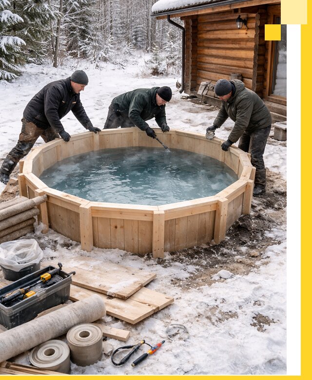 Изготовление и установка ледяных купелей под ключ в Белой Калитве