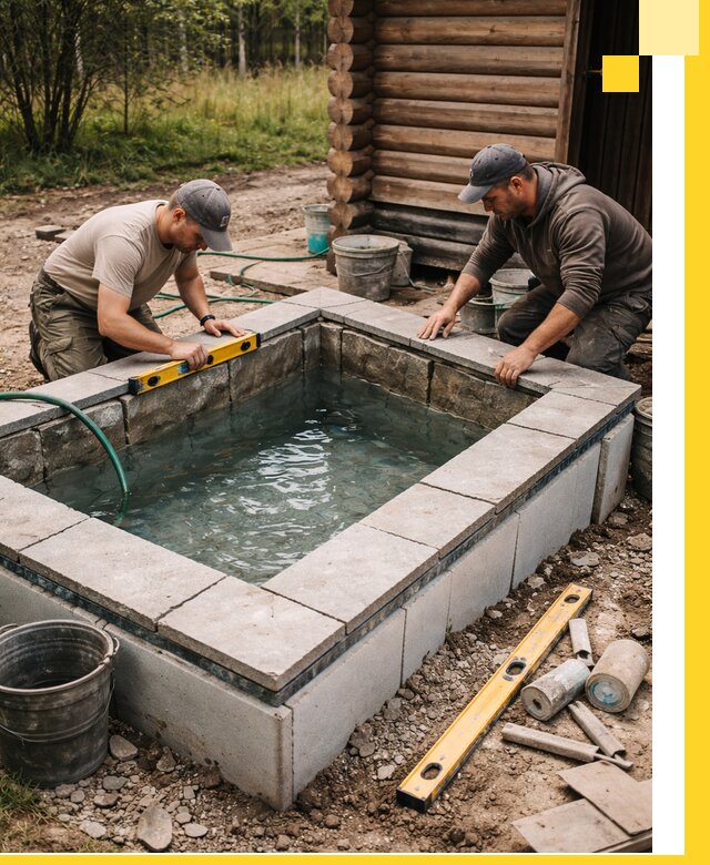 Изготовление и установка холодных купелей под ключ в Белой Калитве